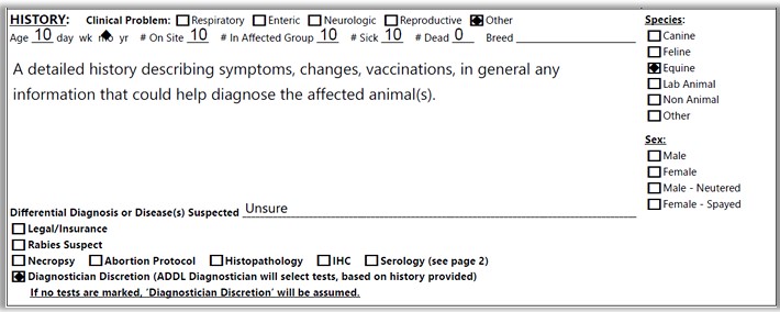 Signalment and History